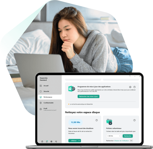 Nettoyeur de disque dur et moniteur de santé Kaspersky